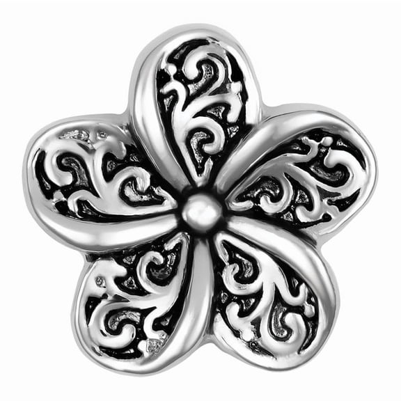 Ginger Snaps Budding Beauty, 20 Millimeter, Rhodium Plated, Women, Jewelry and Accessories