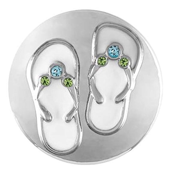 Ginger Snaps Flip Flops SN21-28 (Standard Size) Interchangeable Jewelry
