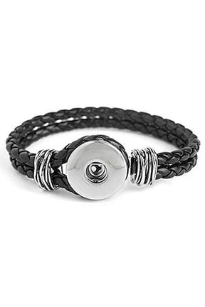 One Snap Double Braided Bracelet