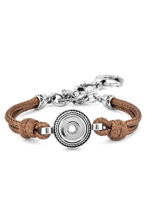 Ginger Snaps Petite One-Snap Brown Knot Bracelet GP90-04 Jewelry