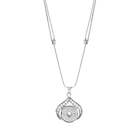 Ginger Snaps Spritz Adjustable Necklace (Silver)