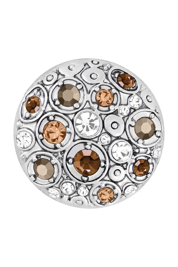 Ginger Snaps Whispers - Topaz Charm Accessory | Interchangeable, Customizable & Adjustable Snap Jewelry Collection | Button Charms for Necklaces, Bracelets & Rings | Standard Size | SN11-71