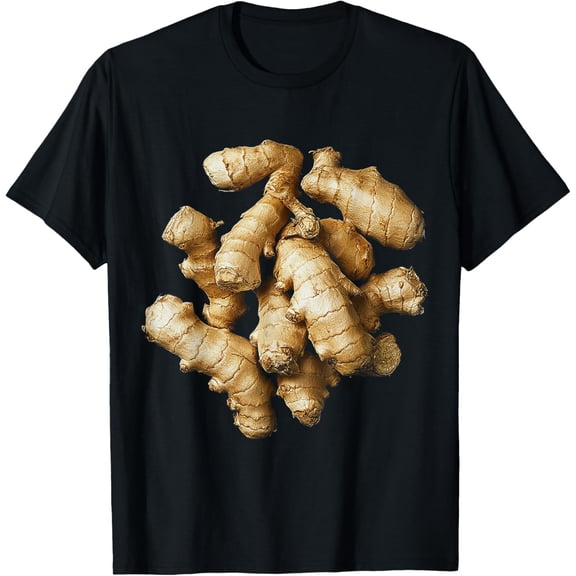 Ginger Vegetable Motif Art Ginger T-Shirt