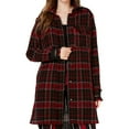 thumbnail image 1 of Ginger Womens Lace Contrast Boucle Jacket, Red, X-Large, 1 of 2