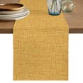 thumbnail image 1 of Ginger Yellow Table Runner 70 Inches Long,Dining Table Runners Dresser Scarves,Rustic Farmhouse Solid Color Kitchen Coffee Tablerunner for Tabletop Party Birthday Holiday Wedding Baby Shower 13"x70", 1 of 8