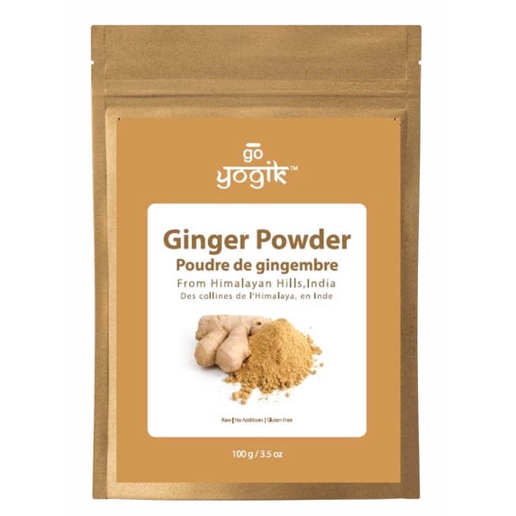 Himalaya Ginger-Go-Yogik Ginger Powder 100g | Sun Dried-Unbleached |Strong Aroma, Rich in Volatile Oils |Traditionally grown in Himalaya| Stone Grounded| Product of India