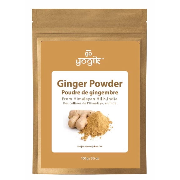Himalaya Ginger-Go-Yogik Ginger Powder 100g | Sun Dried-Unbleached |Strong Aroma, Rich in Volatile Oils |Traditionally grown in Himalaya| Stone Grounded| Product of India