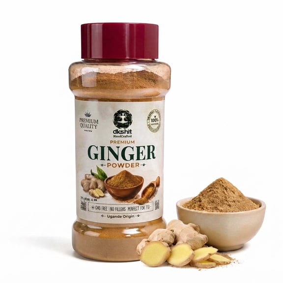 Akshit 100% Pure Ginger Powder 250g Finely Ground Ginger Spice with No Additives for Cooking, Baking, Tea & Seasoning