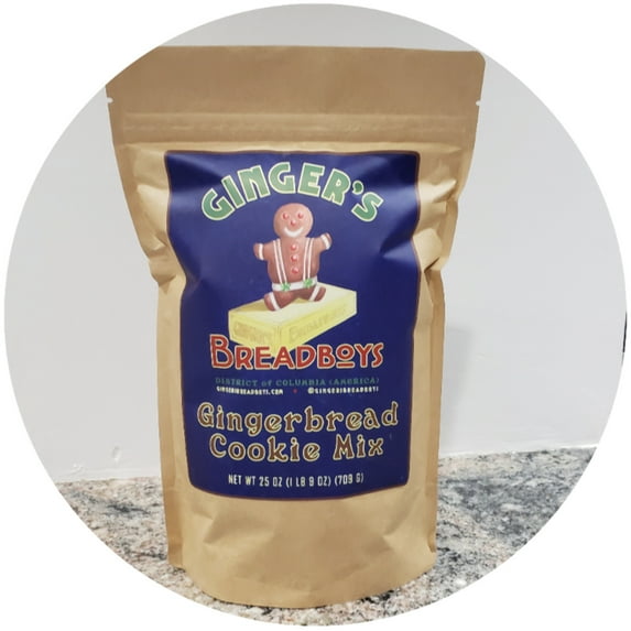 Ginger's Breadboys Gingerbread Cookie Mix, DIY, Bake at Home, 39 Large 5-inch Gingerbread Man Cookies
