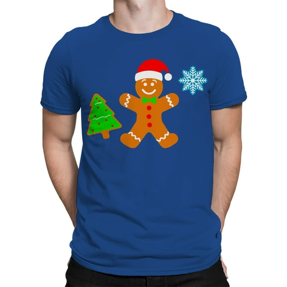 Gingerbread And Tree Cookie T-Shirt Men