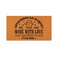 thumbnail image 1 of Gingerbread Bakery, Made With Love, Cakes Cookies Pies Cupcakes, Fresh Daily - Brown Coir PVC Outdoor Doormat (18x30 inches) 4782, 1 of 5
