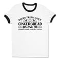 thumbnail image 1 of Gingerbread Baking Co Ringer Tee Shirt Unisex Large White/Black, 1 of 5