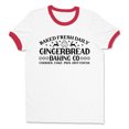 thumbnail image 1 of Gingerbread Baking Co Ringer Tee Shirt Unisex Small White/Red, 1 of 5