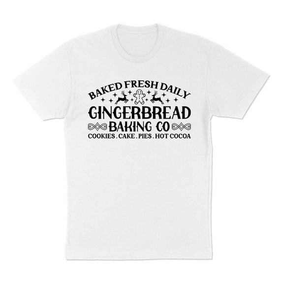 Gingerbread Baking Co Shirt Unisex Large White