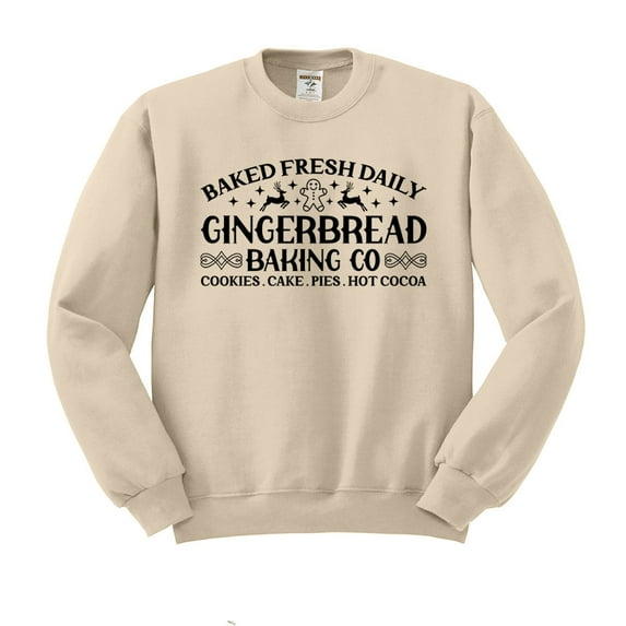 Gingerbread Baking Co Sweatshirt Unisex Large Sand