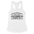 thumbnail image 1 of Gingerbread Baking Co Tank Top Fitted Racerback Women's Large White, 1 of 5