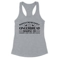 thumbnail image 1 of Gingerbread Baking Co Tank Top Fitted Racerback Women's Small Heather Grey, 1 of 5