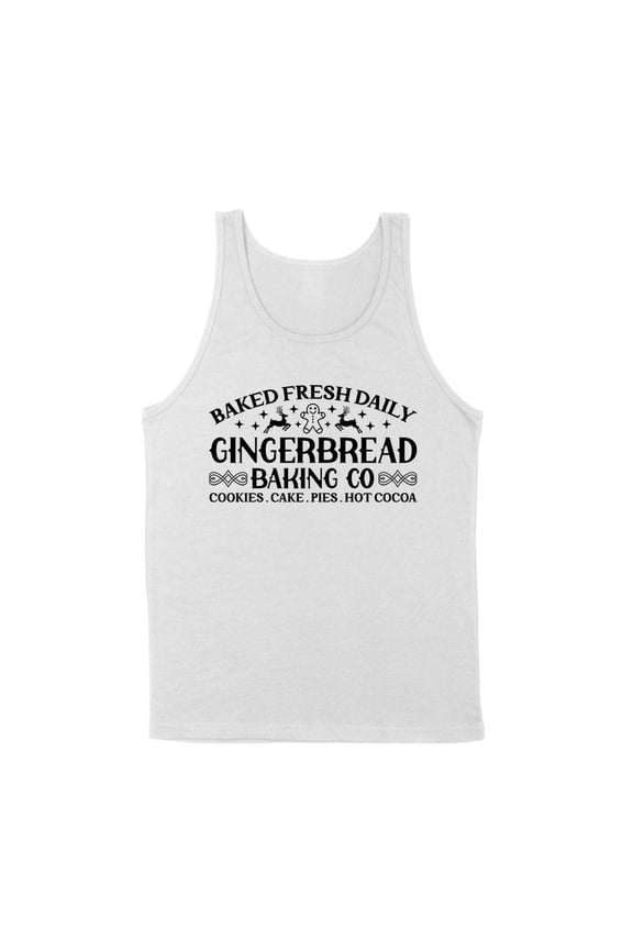 Gingerbread Baking Co Tank Top Unisex Small White