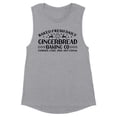 thumbnail image 1 of Gingerbread Baking Co Women's Muscle Tank Large Heather Grey, 1 of 5