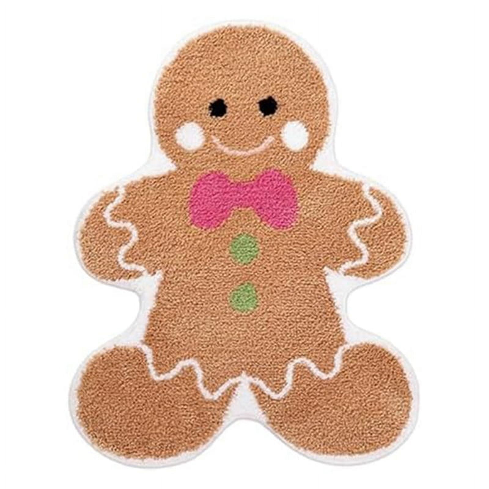 Gingerbread Bath Rugs Christmas Rug Cute Bathroom Fun Mat