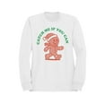 thumbnail image 1 of Gingerbread "Catch Me" Holiday Fun Men's Sweatshirt, 1 of 3