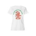 thumbnail image 1 of Gingerbread "Catch Me" Holiday Fun Women's T-shirt, 1 of 3