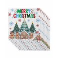 thumbnail image 1 of Gingerbread Christmas Cloth Napkins Set of 8 Reusable Dinner Napkins, Xmas Tree Snowflake Winter Cocktail Napkin Washable Table Napkins for Wedding/Holiday Party/Baby Shower 20"x20", 1 of 7