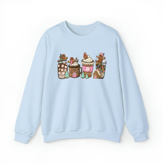 Gingerbread Christmas Coffee Sweatshirt, Christmas Coffee Sweater