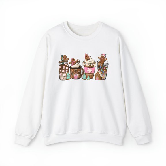 Gingerbread Christmas Coffee Sweatshirt, Christmas Coffee Sweater