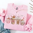 thumbnail image 1 of Gingerbread Christmas Coffee Sweatshirt Christmas Shirt Womens Christmas Sweater Coffee Lover Christmas Shirt, 1 of 5