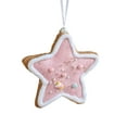 thumbnail image 1 of Gingerbread Christmas Tree Decoration Cookie Tree and Star Shape Dessert Ornaments for Xmas Tree Holiday Birthday Sweet Party Supplies (Pink Star), 1 of 6
