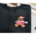 thumbnail image 1 of Gingerbread Coffee Book Lover Christmas Embroidered Sweatshirt, Cozy Holiday Reading Sweater, Cute Cafe Xmas Shirt, Bookish Winter Gift, 1 of 4