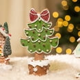 thumbnail image 1 of Northlight Gingerbread Cookie Christmas Tree with Bow Decoration - 8", 1 of 9