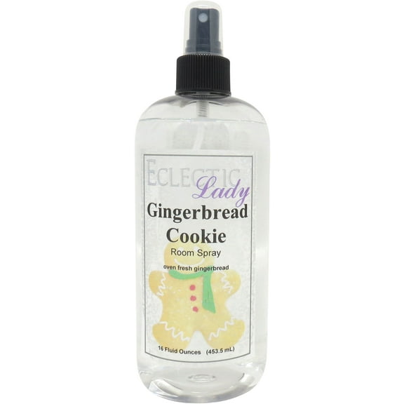 Gingerbread Cookie Room Spray by Eclectic Lady, 16 Ounces, Fragrant Aromatic Room Mist For Home, Room, Office