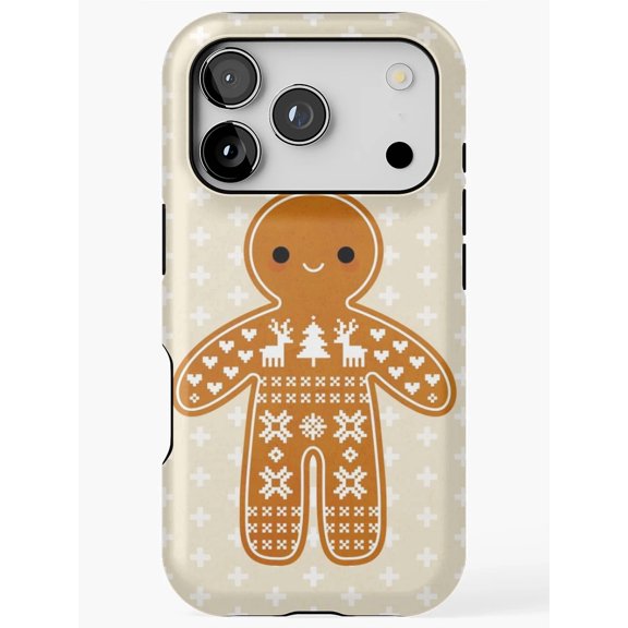 Gingerbread Cookie Sweater Pattern Tough Phone Case for iPhone 16