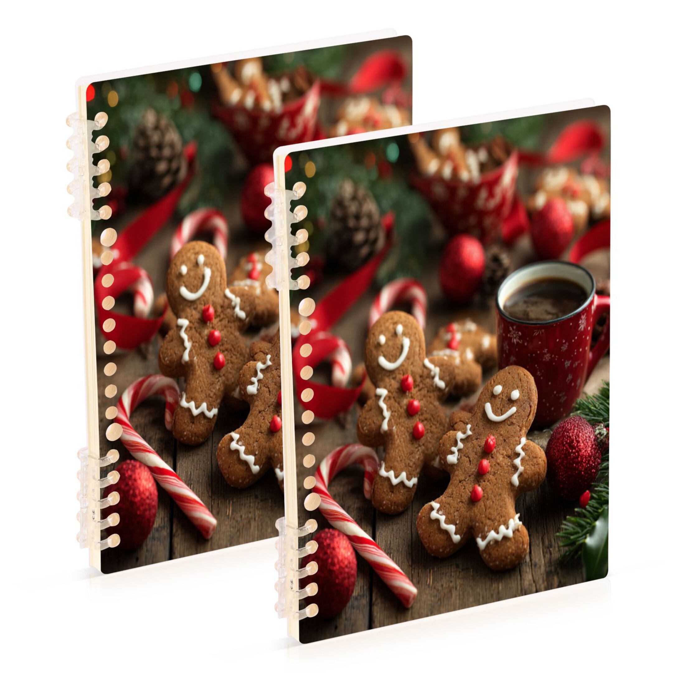 Gingerbread Cookies Notebook College Horizontal Grid Paper 2 Pack Ink ...