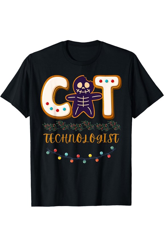 Gingerbread Ct Technologist Mri X-Ray Tech Krismast T-Shirt