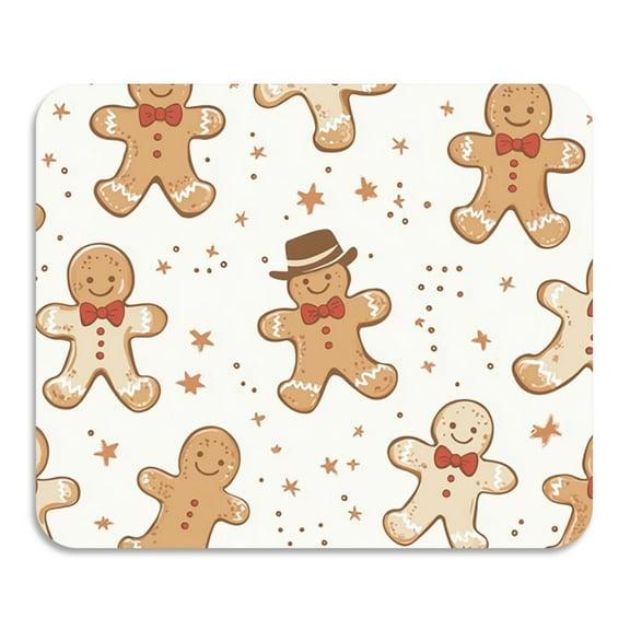Gingerbread Cute Dish Drying Mat Water Absorbent Non Slip Heat Resistant Dish Drainer Rack Mats for Kitchen