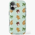 thumbnail image 1 of Gingerbread Delight Festive Holiday Cookie Pattern iPhone Case 17 through 11 Pro Max, 1 of 2