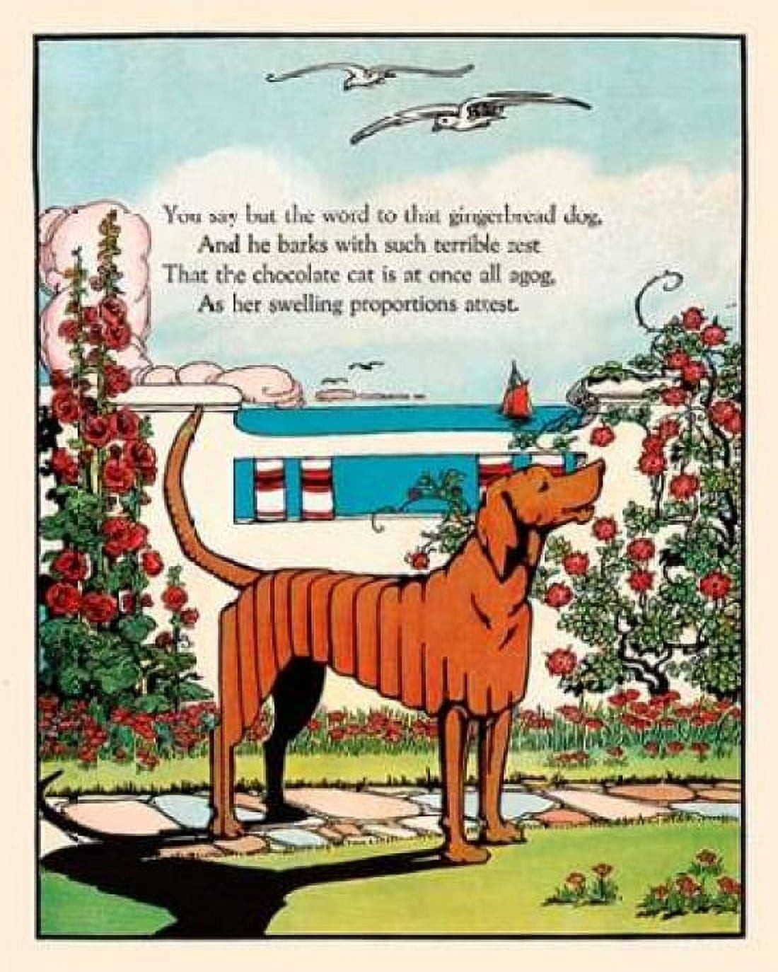 Gingerbread Dog Canvas Art - Eugene Field (24 x 30)