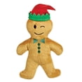 thumbnail image 1 of Gingerbread Emoji Plush Dog Toy Clip Strip - 12 Piece, 1 of 1