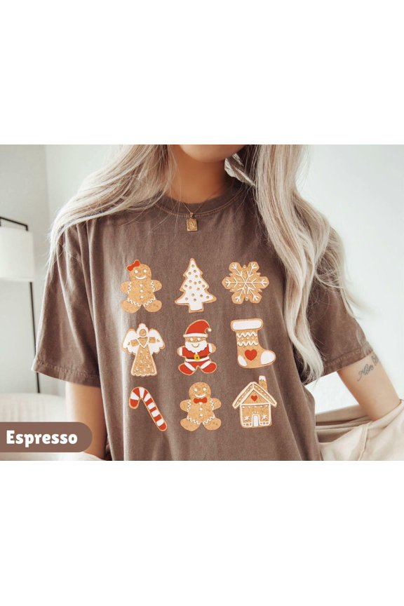 Gingerbread For Womens Trendy Cute Cookies Version Three T-Shirt
