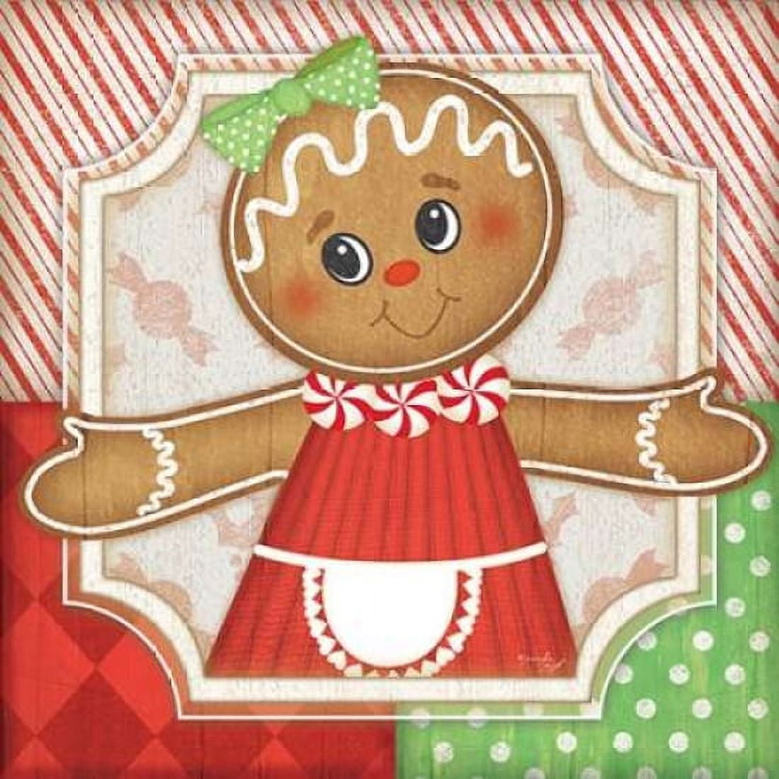 Gingerbread Girl I Canvas Art - Jennifer Pugh (24 x 24)