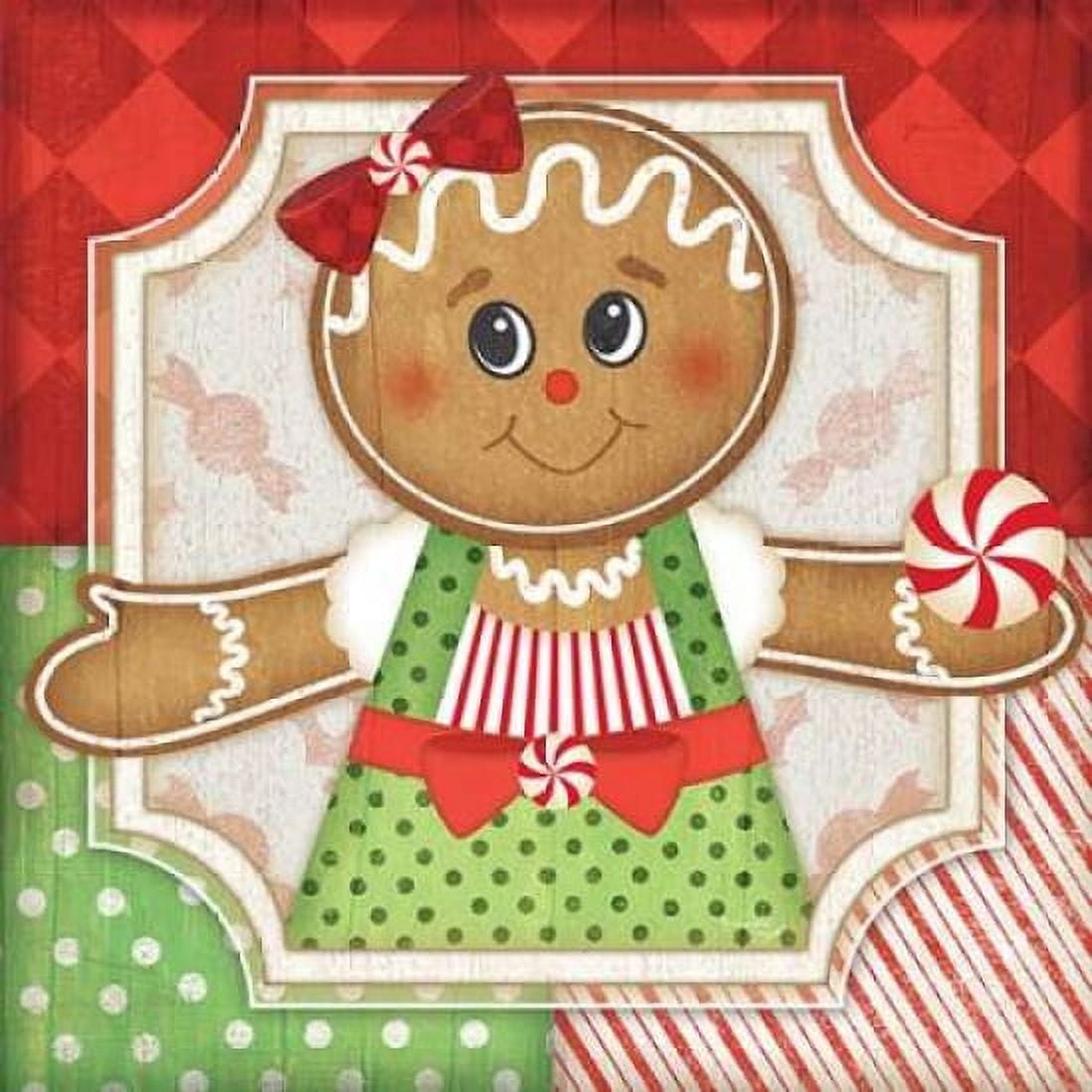 Gingerbread Girl II Canvas Art - Jennifer Pugh (24 x 24)
