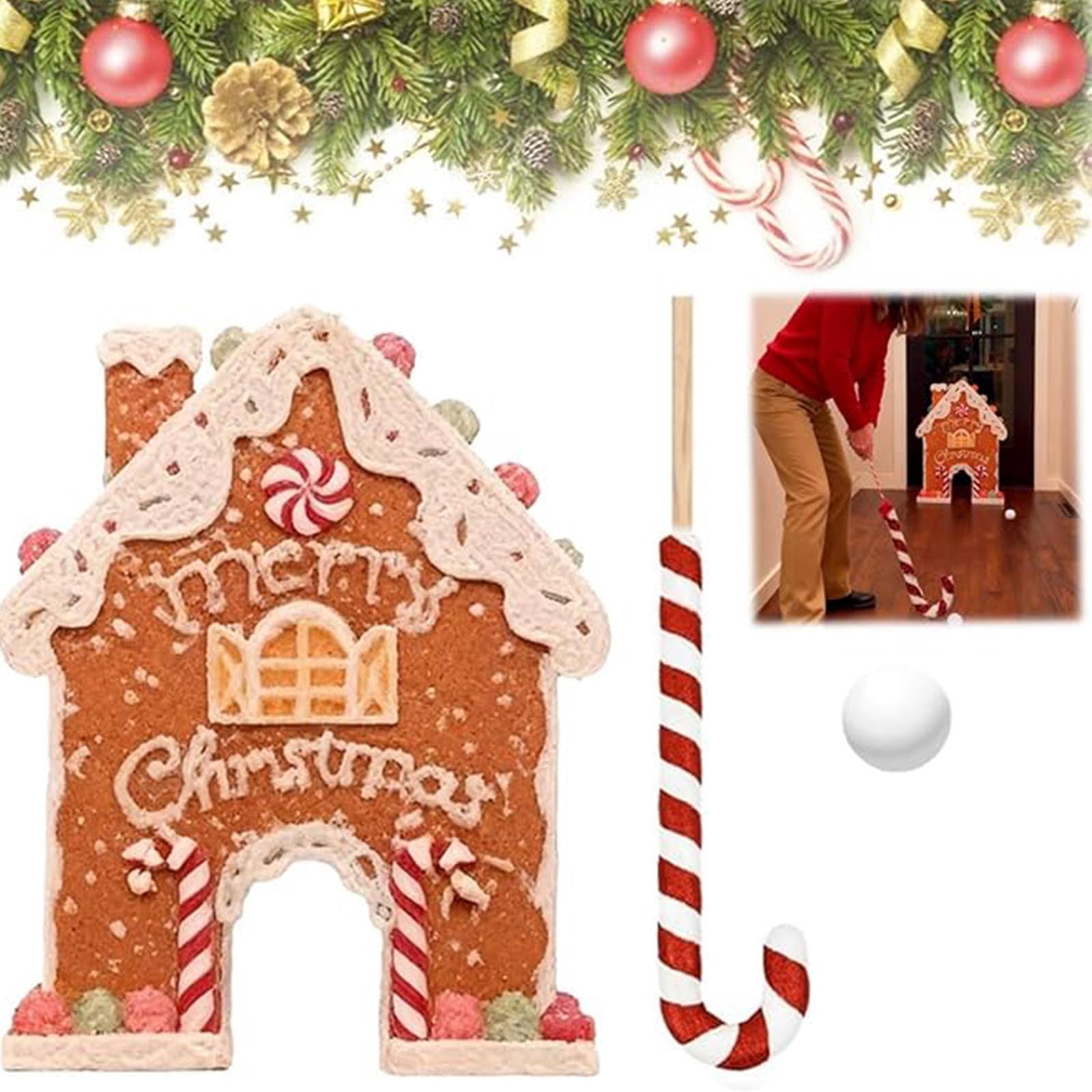 Gingerbread Golf Game Set, Christmas Mini-Golf Course, Wooden Mini Golf ...