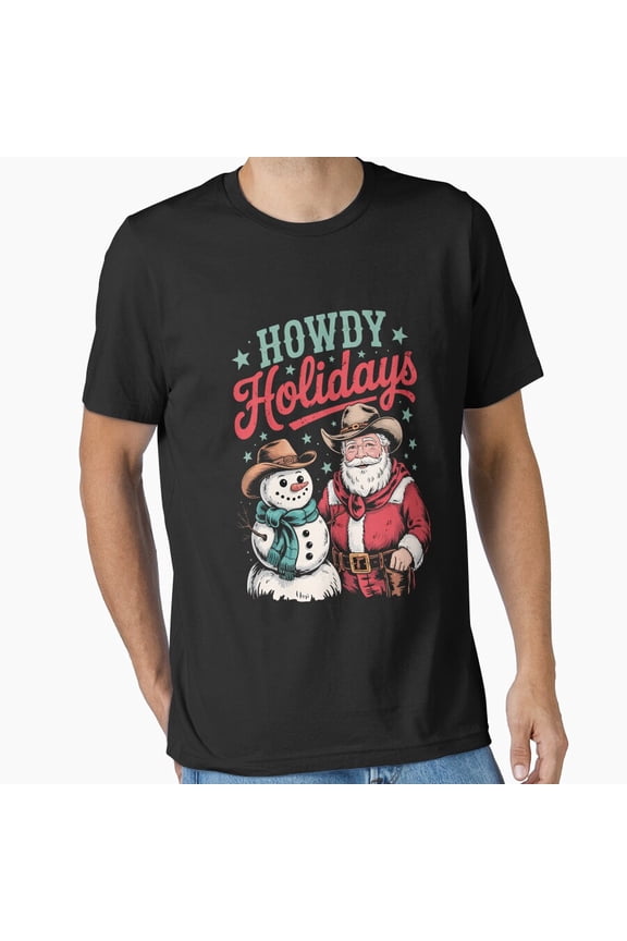 Gingerbread Holiday Cowboy Western Festive Season Unisex T-Shirt, up to size 5XL