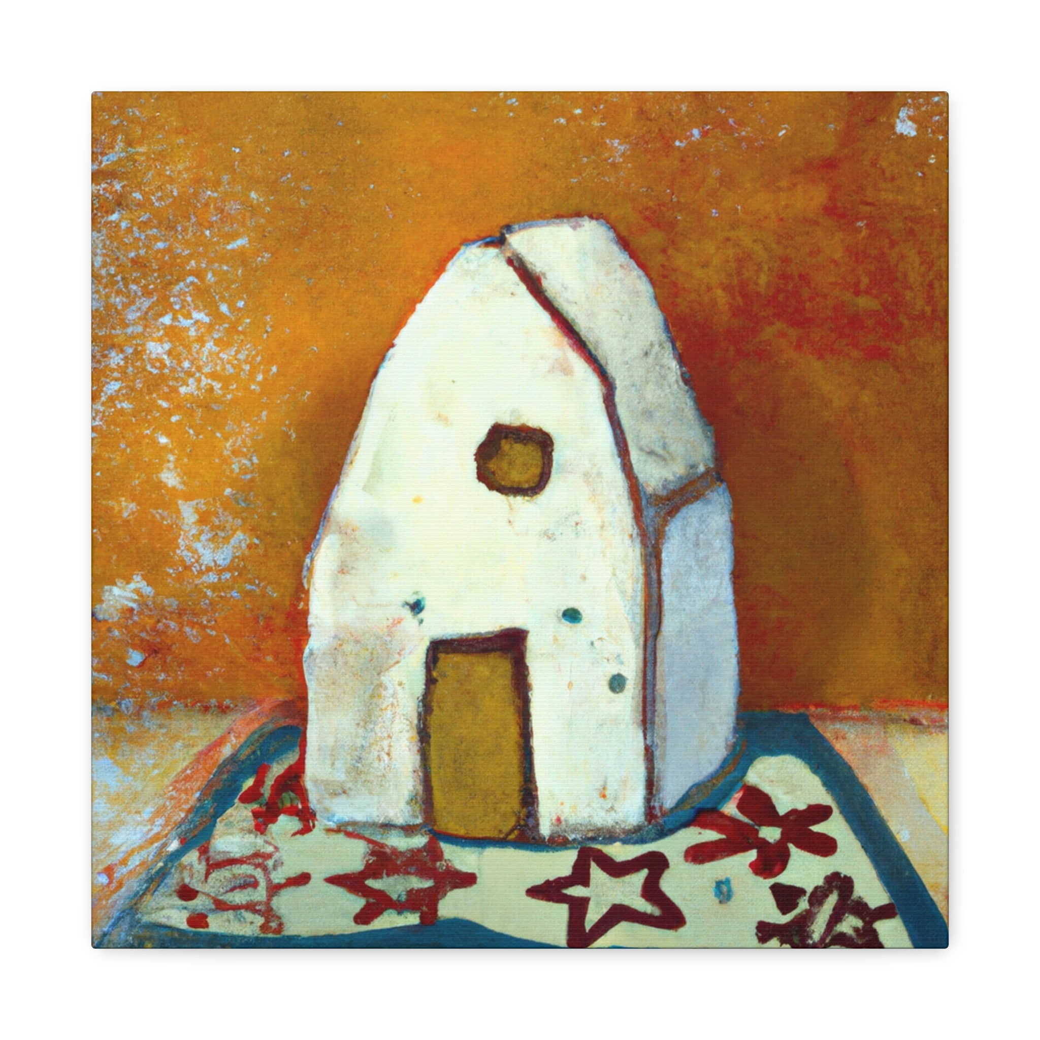 Gingerbread Home Dreaming Canvas