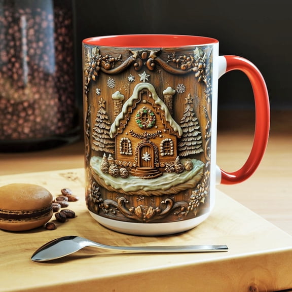 Gingerbread House Christmas Mug: Festive Holiday Decor