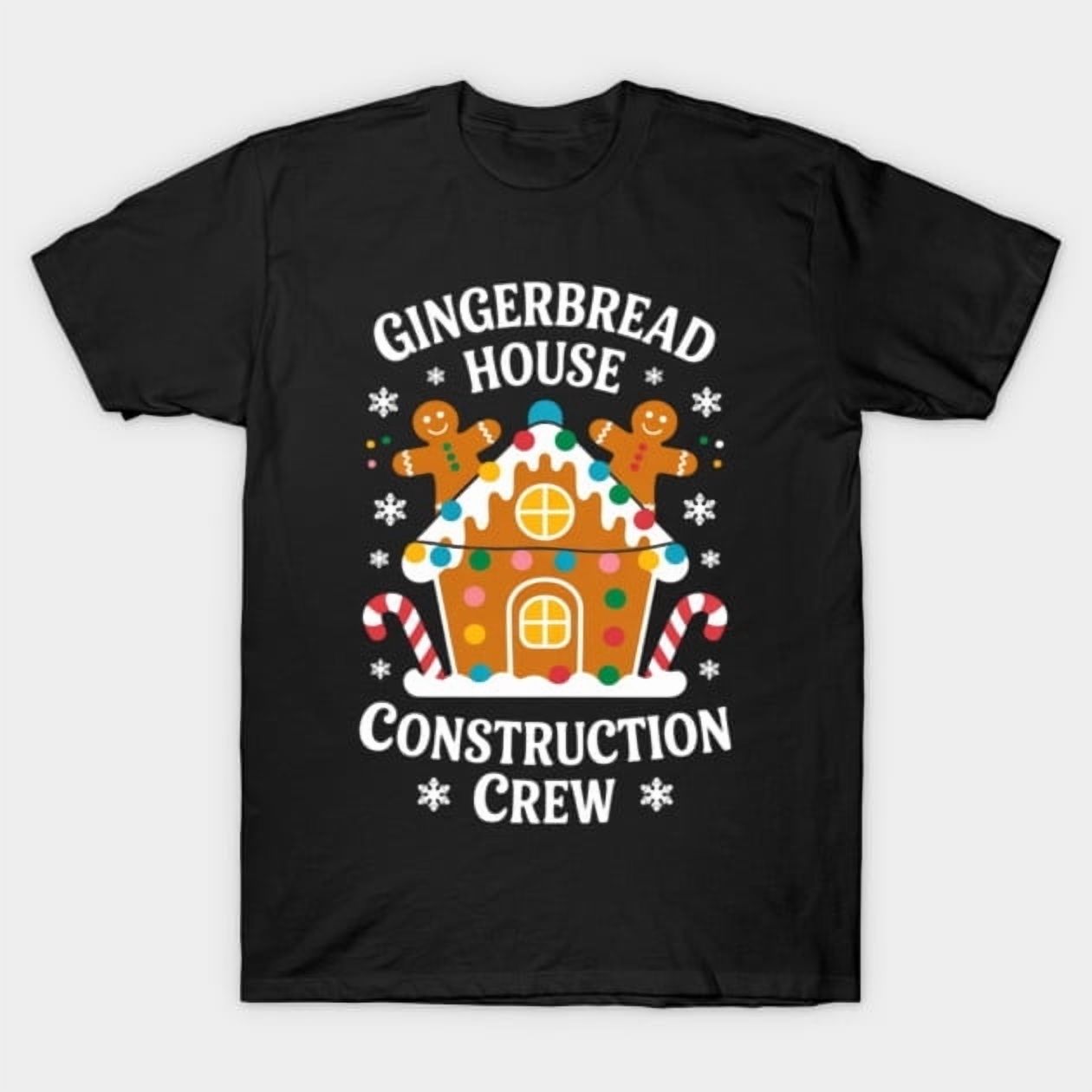 Gingerbread Crew Gingerbread House Construction Crew Decorating Baking Xmas Graphic ...