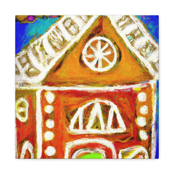 Gingerbread House Dreaming - Canvas